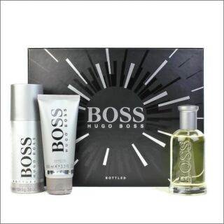 Hugo Boss Bottled EDT 100ml 3-Piece Gift Set For Men