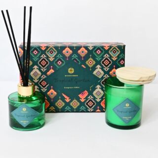 Wohnzimmer Tropical Garden Fragrance With Reed Diffuser & Scented Candle Gift Set